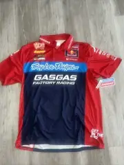 TLD TROY LEE DESIGNS GASGAS TEAM REDBULL SHORT SLEEVE PIT SHIRT ADULT LARGE RED