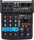 4 Channel mini DJ Audio Sound Mixer Interface with MP3、 USB, Bluetooth, Stereo R