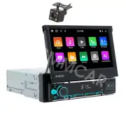 Single DIN Car Radio Stereo MP5 Player 7in Android 13 GPS Head Unit W/Camera