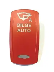 Carling Bilge Auto A White Lighted Rocker Switch Cover Red