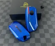 Premium Genuine Carbon Fiber Key Fob Cover Case Fit For BMW X5 X6 X7 LCI M60i