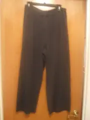 Eileen Fisher Graphite Gray Wide Leg Cropped Pants Sleek Tencel Medium NWT $258