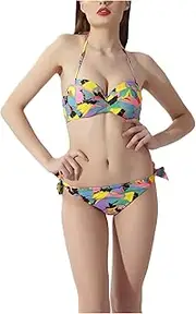 [Legou] Women's Bandeau Push Up Backless Bikini