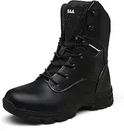 [CLSQLXYJZC] Men's Military Tactical Boots, Camouflage Comfort Durable Oxford Cloth Rubber Cushioning Outsole Desert Shoes, for Outdoor Waterproof Hiking Shoes
