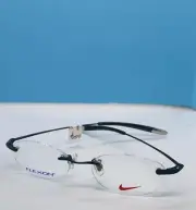 Nike 4072AF 404 49-19-140 Frameless Flexon Eyeglasses Frames Denim Blue New