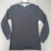 BP Nordstrom Women’s Black V Neck Pullover Sweater Size Medium