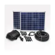 MNP Powerful Submersible Solar Powered Pond Pump Kit with Panels and Hose. No...
