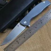 Tactical Folding Knife D2 Steel F95 IceBreaker Military Hunting Titanium Handle