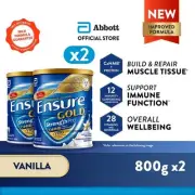 2x Abbott EnsureGold Vanilla 800g for the Middle-Age & Elderly DHL EXP