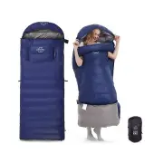 0 20 Degrees F Down Sleeping Bag for Adults,4 Season Envelope Down Fiber Slee...