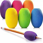 FOTOEVFC Egg Pen Pencil Holder Handwriting Grips, 6pcs Foam Grips, Pen Grips, Pencil Holder, Pencil Cushion Grip