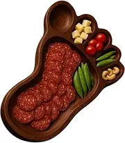 Charcuterie Tray, Funny Wooden Serving Board, Rustic Kitchen Decor, Cheese Platter, Bread Nut Snack Fruit Display, Unique Serveware, Dining Table Centerpiece, Natural Art