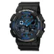 【CASIO】G-SHOCK 3D立體重型機械防滑紋路雙顯錶(GA-100-1A2)正版宏崑公司貨