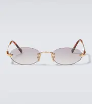 [Miu Miu] Miu Miu Oval sunglasses One Size gold