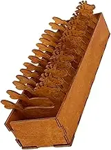 jojofuny 15PCS Wooden Thread Spools Set Deer Shape Craft Organizers for Sewing and Embroidery Neat Storage Yarn Dispenser Portable and Decorative Winding Spools for Enthusiasts