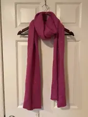 Banana Republic Wool/cashmere Sequins Hot Pink Scarf 14” By 80” New With Tag