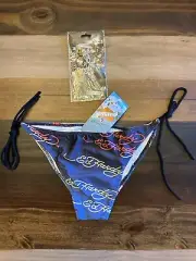 NWT Ed Hardy Y2K Christian Audigier Bikini Bottom Love Kills Slowly M Keychain +