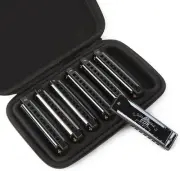 High-Quality 7-Piece Harmonicas with Precise Tuning - Travel-Friendly Music Set