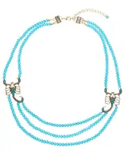 Eye Candy LA Giulia Scorpio Beaded Necklace