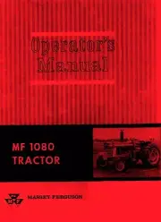 Massey Ferguson MF1080 MF 1080 Tractor Operators Manual