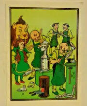 WIZARD OF OZ "The Tinsmith worked for 3 days& nights " Artist Denslow Postcard