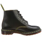 Dr. Martens Unisex 101 Smooth Archive 6-Eyelet Boot Black Vintage Smooth