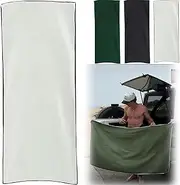 Magnetic Bath Towel, Outdoor Magnetic Bath Towel, Oversized 75X30 Lightweight Thin Beach Towel, Quick Dry Sand-Free Coral Fleece with Strand Magnetic Magnet Corners(White)