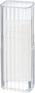 Esncddym Travel Cotton Swab Case - Qtip Holder Travel Case Floss Pick Dispenser | Pocket Acrylic Canister Container for Flossers, Floss Picks, Cotton Swabs, Hair Accessories