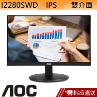 在飛比找蝦皮商城優惠-AOC I2280SWD 22型 IPS LCD 液晶螢幕 