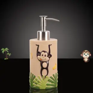 創意猴子浴室牙刷架洗漱套裝