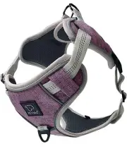 Petoro Reflective No Pull Dog Harness Sz S Pink 5mm Soft Padded Vest Adjustable