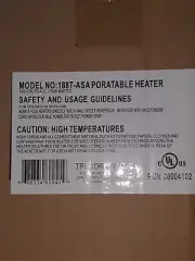 TPI 188TASA 1500/1300W 120V FAN FORCED MILKHOUSE STYLE PORTABLE HEATER.