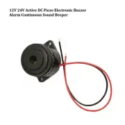12V 24V Active DC Piezo Electronic Buzzer Alarm Continuous Sound Beeper