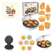 Kawaii Fun Snacks Mini Waffle Maker - 7 Different Food Japanese Style Designs...