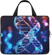Laptop Case Sleeve Shockproof Computer Carrying Bag DNA Genetic Helix Notebook Case Cover Laptop Bag Water Resistant Computer Cases Tablet Briefcase for Travel Business 12 Inch