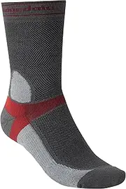 [Bridgedale] MTB Summer T2 Coolmax Performance Boot Dark Socks, Grey/Light Grey