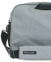 NEW Travis Mathew Tag Messenger Bag Silver Laptop Notebook Tote Briefcase Sleeve