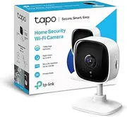 [TP-Link] Tapo Smart Home AI Security Wi-Fi Camera, Baby Monitor, 1080p, 850nm Night Vision, Motion & Person Detection, Notifications, Two-Way Audio, No hub required (Tapo C100)