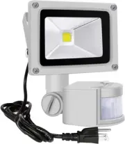 Motion Sensor Flood Lights Outdoor,10W Induction LED Lamp, IP65 Waterproof Spotl