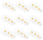 Generic 40PCS Embroidered Daisy Iron Patches Cute Floral Appliques for Clothing DIY Projects and Phone Cases Versatile Heat Adhesive Embellishments for Jeans Jackets and Shirts