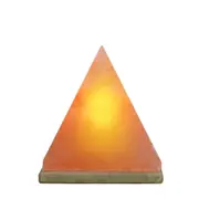 Himalayan Pink Salt Lamp - 12V 12W Pyramid Triangle Shape Carved Crystal Rock