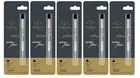 5 X PARKER QUINK FLOW BALL PEN POINT REFILLS REFILL - FINE BLACK INK Gift New