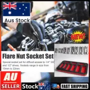 Flare Nut Socket Set, 9PCS Slotted Set, Diesel Injector Line Socket Wrench BP