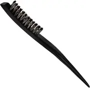 PLAFOPE Women's Bristle Brush for Slick Back Hair - Wooden Handle Pointed Tail Comb, Hair Bun Brush for Dense Hair