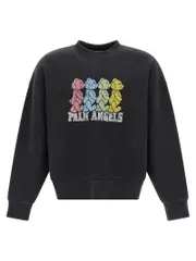 [Palm Angels] Palm Angels-Crossroads Bears Felpe Nero-Uomo M Black
