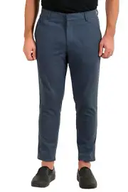 Hugo Boss Men's "Fedon191" Blue Flat Front Casual Pants