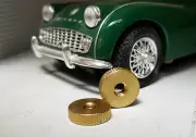 Brass Smiths British Jaeger Instrument Gauge Knurled Fixing Nuts Triumph MG x2