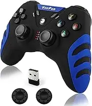 VooFun PC Controller, Wireless PS3 Controller, PC Gamepad with Dual Vibration, Gaming Controller for PC Windows 7/8/10/11, PS3, Steam, Android Smart TV, TV Box, Raspberry Pi (Blue)