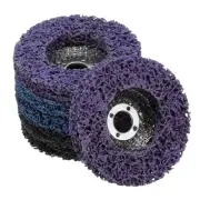 6pcs Strip Discs Grinding Discs Set 4"x5/8" for , Blue/Purple/Black