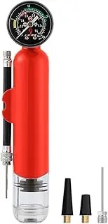 Pump for Sports Balls - Compact Pressure Gauge Ball Pump | Exercise Ball Accessories | Inflation Devices for Soccer | Inflation Devices for Soccer, Basketball, Football, Volleyball | Water Ball